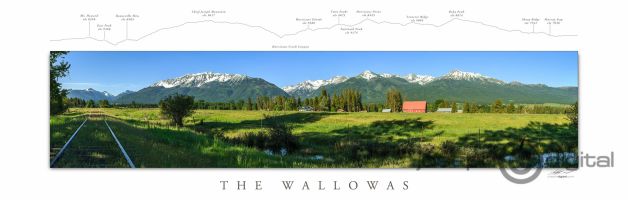 the wallowas summer mtn names panorama the wallowas summer mtn names panorama